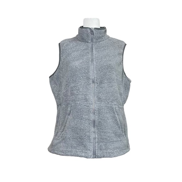 L.L. Bean Women's Mountain Classic Fleece Vest Dark Gray‎ Medium Outdoor Hiking - Picture 1 of 10
